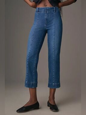Anthropologie Pilcro Slim 70s Crop Flare Jeans